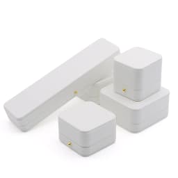 PU Leather White Jewelry Storage Box Earrings Ring Pendant Necklace Bracelet Organizer Display High-end Jewelry Box Joyero