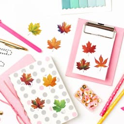 500PCS Maple Leaves Roll Stickers Gift Decorative DIY Phone Scrapbooking Bottles Waterproof Room Modern Home Sealing Stickers