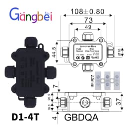 IP68 L12 L16 L20 L25 Waterproof Cable Connector 2/3/4Pin Screw Wiring Terminal Wire Connectors for Electrical Light Junction Box