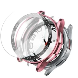 Tempered Glass+Bezel+Case For Samsung Galaxy Watch 6 Classic 43mm 47mm Cover TPU Bumper All-Around Protector Clear Screen Bezels
