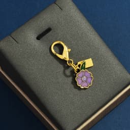 Bag Pendant Exquisite Cherry Butterfly Keychain Car Keychain Creative Fashion Women's Backpack Decoration Accessories Gifts
