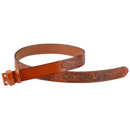 Embossed Eagle Belt No Buckle Decorative Strap