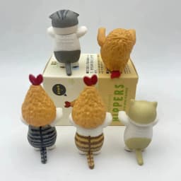 New Mofusand Hippers Lying Down Fried Shrimp Cat Blind Box Decorative Mini Figures Car Phone Ornament Toy Gift Cute Doll Model
