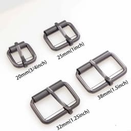 5PCS Roller Buckle Metal Adjustable Belt Pin Buckle Bag Strap Slide Tri-Glide Buckle Webbing Hardware DIY