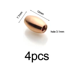 4-10pcs Stainless Steel Big Hole Beads Loose Spacer Beads For Diy Bracelets Jewelry Making Paracord Knife Lanyard Accessories