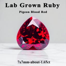 Lab Grown Sapphire Heart Shape Cornflower Color High Quality for DIY Jewelry Making Ring Main Materials Certificate