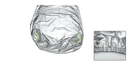 UXCELL Front Half Car Cover 220x160cm Bonnet Cover Waterproof Outdoor Engine Hood Half Cover 210D with Reflective Tape