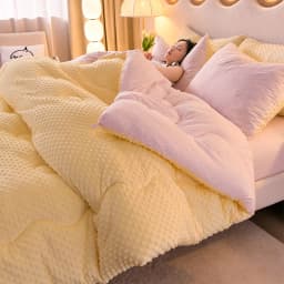 KDJEIKZ Microfiber Is Thickened by 3D Beanie Velvet to Protect the Warm Winter Blanket by Single Double Fall and Winter