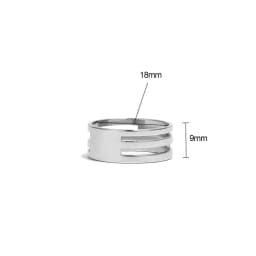 2/1Pcs Stainless Steel 18mm Jump Ring Opening Closing Finger Ring Opener Pliers Opening Helper for DIY Jewelry Making Tool