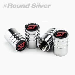 4Pcs/Set Car Wheel Tire Valve Caps Metal Stem Cover For Ford ST Line Focus X 2 3 Mondeo Fiesta Kuga MK2 MK3 MK4 Tyre Accessories