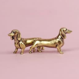 Statue Ornaments, 1pc Brass Dachshund Home Study Decoration Ornaments.
