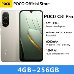 Global Version POCO C81 Pro Smartphone UNISOC T7250 processor 6.9" LCD Display 13MP Camera 6000mAh 15W Charging