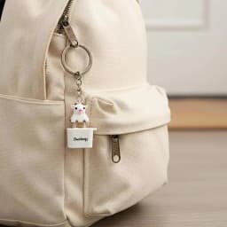 1Pcs Kitten Sheep Keycap Keychain Luminous Sounding Stress Relief Creative Fidget Toy Portable Electronic Pendant For Adult