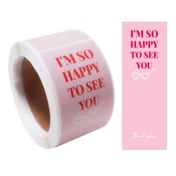 100pcs/Roll Personalized Labels 3*9cm Thank You For Your Purchase Stickers For Small Business Gift Package