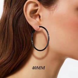 BLIJERY Trendy Oversized Hoop Earrings Big Smooth Circle Earrings Basketball Brincos Punk Style Loop Earrings for Women Jewelry