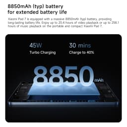Global Version Xiaomi Pad 7 Snapdragon 7+ Gen 3 Xiaomi HyperOS 2 11.2" 3.2K 144Hz Dispaly 8850mAh Battery 45W Turbo Charging