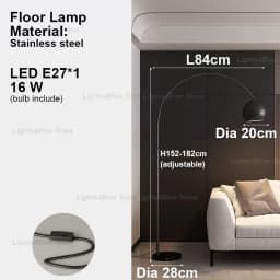 LED E27 Chrome Stainless Steel OZ0105 Floor Lamps Classical Home-applicants Elegant Indoor Light Wrm Home Decor