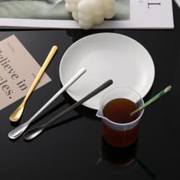 2pcs Stainless Steel Craft Spoon for Extracting Craft Mica Powder Pigment Sequin DIY Resin Casting Molds Jewelry Casting Tools