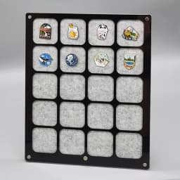 Pin Display Case Acrylic Brooch Pin Collections Display Organizers for Medals Jewelry Pin Collections Holder Tabletop & Wall