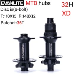 EVANLITE MTB Hub Elbow Six Nails Dt350 240, 28H/32H Hg/xd/MS 141x10 148x12, Ratchet Structure 36T/60T