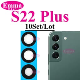 10sets Back Rear Camera Lens Glass For Samsung S24 S25 S26 Ultra S22 S23 Plus Lens Glass with Adhesive Oleophobic Coating