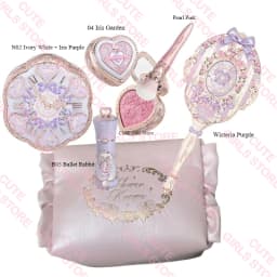 Makeup Set Flower Knows Bunny Garden Collection 6 Color Eyeshadow Palette Embossed Blusher Shine Lipstick Kit Maquiagem
