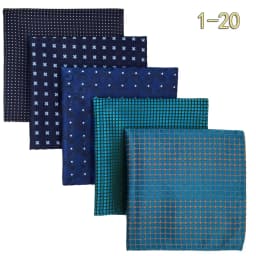 5 PCS Luxury Mens Pocket Square Set Handkerchief Assorted Paisley Floral Print Striped Hanky Suit Gentlemen Wedding Gift Vintage