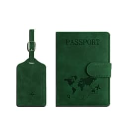 Custom Name Passport Holder Luggage Tag Gift Box Fashion DIY Travel Accessories Dropship Wholesale Engrave Logo Travel Wallet