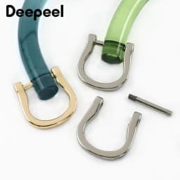 2/4Pcs U-shaped Plastic Bag Handle Acrylic Transparent Purse Frame Kiss Clasp Women Handbag Woven-bag Replace Bags Accessories