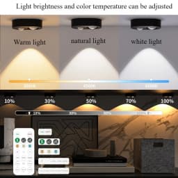 USB Human Body Sensor Led Lamp 3000K-6000K Rechargeable Lights Remote Control For Kitchen Cabinet Wardrobe Bedroom Decoration