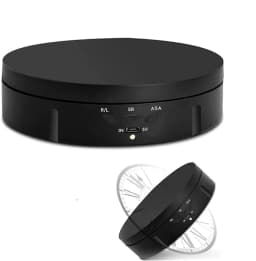 Photography Turntable Electric Rotating Display Stand 360 Degree with Remote Control Motorized Turntable for Photos or Videos