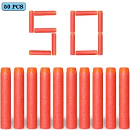 7.2cm 100pcs for Nerf Soft Bullets Darts Round Head Refill Sponge Darts Kids Children Toy Gun Bullets for NERF N-Strike Blasters