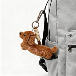 Multi-use Sweet Little Dog Charm - Backpack & Rearview Mirror Accessory, Cute Lipstick Dog Decoration for School Shopping