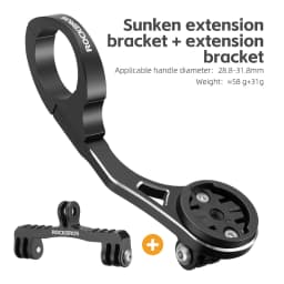 ROCKBROS Bicycle Computer Mount Bike Light Holder Bike Speedometer Gps Support Cycling Road Mtb Flashlight Extension Bracket