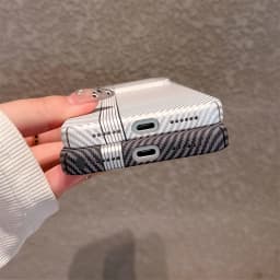 Kevlar Carbon Fibre PC Hard Case for iPhone 18 17 Air 16 Pro Max 15 14 Plus 13 12 11 Shockproof Camera Bumper Ultra Thin Cover