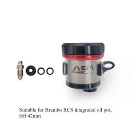 AEM oil cup integrated titanium alloy for Brembo RCS/CC direct push up pump brake AEM oil pot