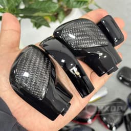 Car Gear Lever Upgrade Carbon Fiber Material Side Cover Suitable for Volkswagen Golf 7 GTI R Tiguan Passat B7 B8