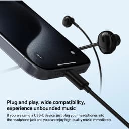 For Samsung Headphones HiFi Bass Stereo Volume Control With Mic USB Type C 3.5mm Wired Eadphone For Galaxy S25 S24 S23 S22 Ultra