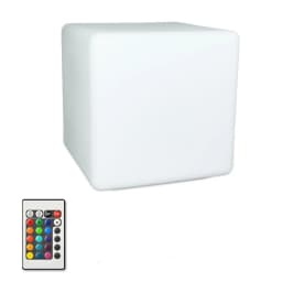 LED Luminous Cube Bar Table Lamp Battery Powered Remote 16 Color KTV Party Glowing Seat Light for Garden Hotel Decor Night Light