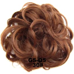 Zolin Synthetic Messy Curly Hair Bun Scrunchie Chignon Donut Elastic Rope Rubber Band Hair Bun Pad Updos Hairpiece