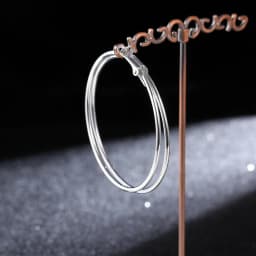 BLIJERY Trendy Oversized Hoop Earrings Big Smooth Circle Earrings Basketball Brincos Punk Style Loop Earrings for Women Jewelry