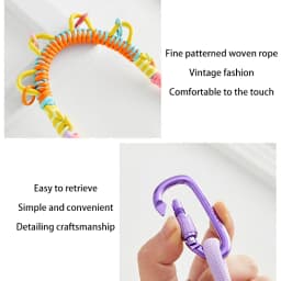 Multi Functional Backpack Extension Strap For Hiking Bag Modification Accessories, Decorative Hanging Rope, Buckle, Woven Rope