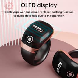 Smart Tasbih Tally Counter High-quality Muslims Tasbeeh Zikr Ring Prayer Time Vibration Reminder 0~99999 Type-C Ring Counters