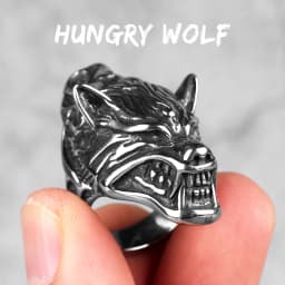 Stainless Steel Animal Men Rings Eagle Dog Dragon Bird Snake Punk Hip Hop Trendy For Male Boy Jewelry Creativity Gift Wholesale