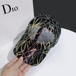 CNTANG 2025 New All Mesh Women's Peaked Cap Summer Fashion Spangle Design Hip Hop Casual Baseball Caps Sun Visor Hats For Ladies