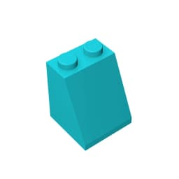 Gobricks GDS-620 ROOF TILE 2X2X2/65 DEG. compatible with lego 3678 children's DIY Educational Building Blocks