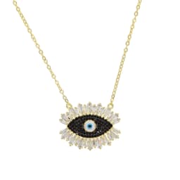 NEW Authentic turquoises turkish evil eye shape rose gold color fashion women necklace Wholesale