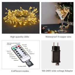 300leds Co Cluster Christmas String Lights Outdoor Decoration Indoor Garden Tree Plug Wedding 220V 10M Holiday Lighting Party