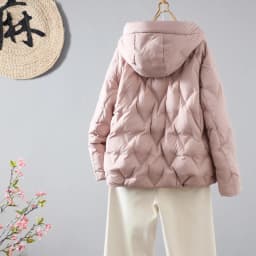 Schinteon Women Light 90% White Duck Down Jacket Casual Loose Autumn Winter Outwear with Hood Korean Style Coat 2026 New