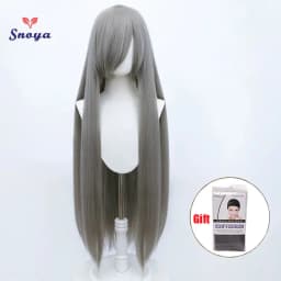 Snoya 100cm Synthetic Fluffy Corn Perm Cosplay Wig Pink Red Blue Purple Anime Party Long Wig for Women